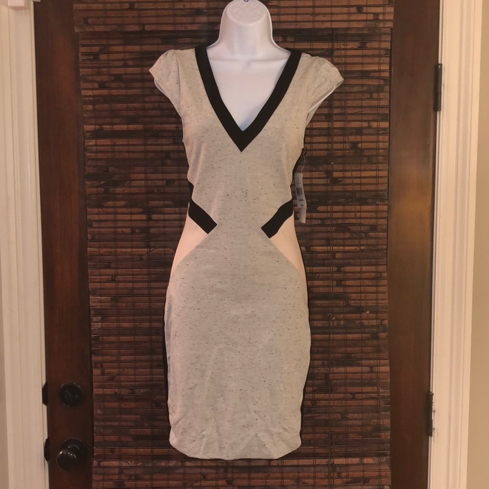 FRENCH CONNECTION color blocked cocktail dress!